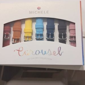 Michele box of 7 summer watch straps "Carousel"